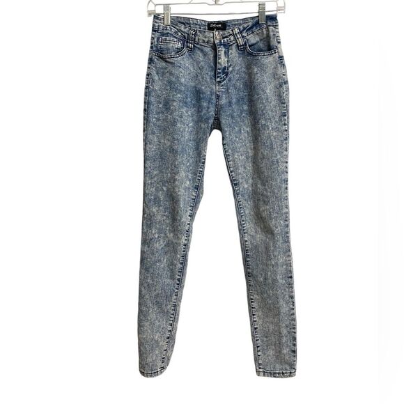 Cello Jeans Acid Wash Skinny Jeans Women's Size 3 Retro Grunge Y2K - Picture 1 of 13